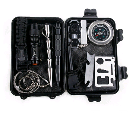 Outdoor Survival Gear Camping Hiking Kit Portable Tools