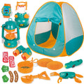 FUN LITTLE TOYS Pop Up Tent with Kids Camping Gear Set Kids Play Tent Outdoor Toys Camping Tools Set for Kids