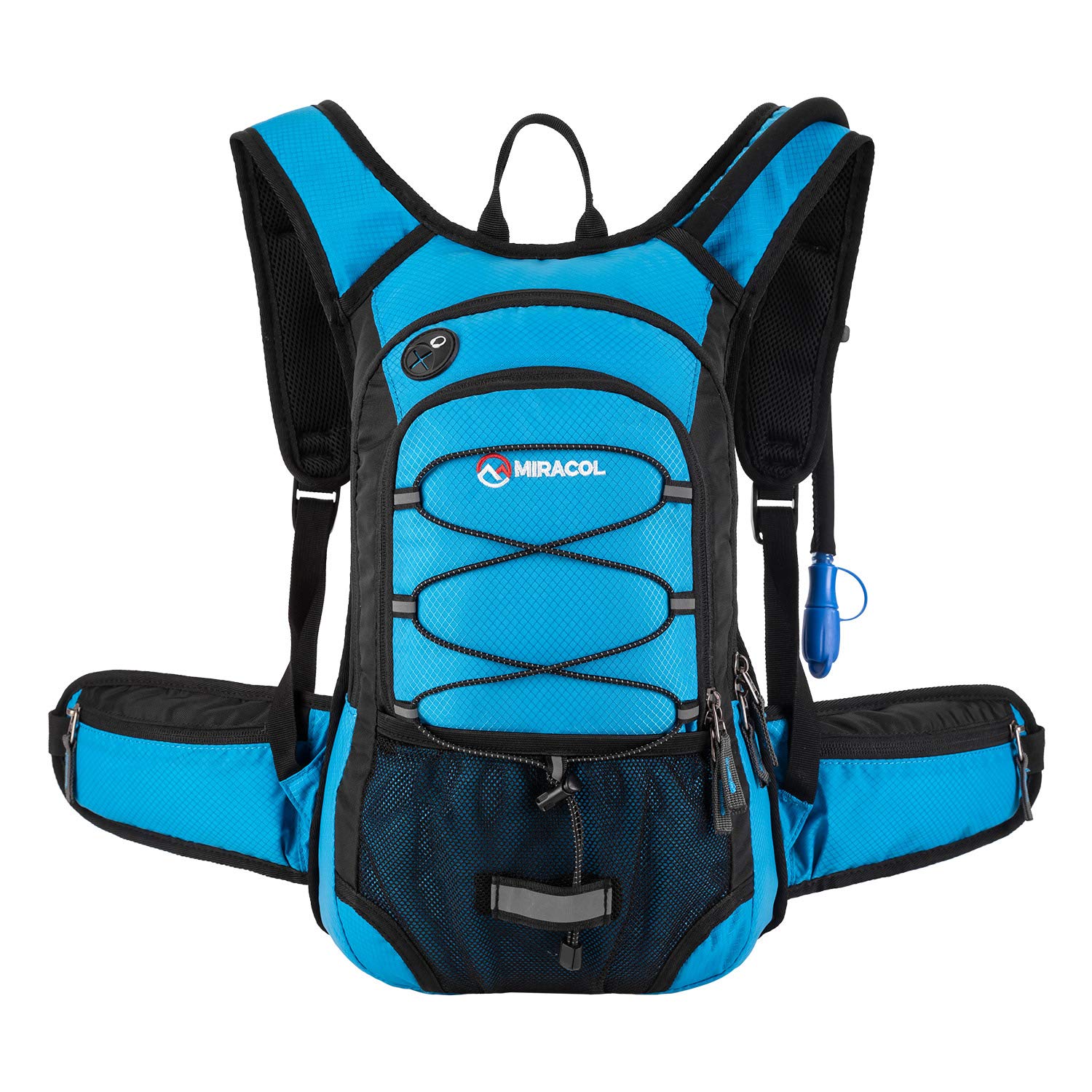 Miracol Hydration Backpack with 2L Water Bladder Thermal Insulation Pack and Bladder Keeps Liquid Cool up to 4 Hours Multiple Storage Compartment Outdoor Gear for Skiing Hiking and Cycling